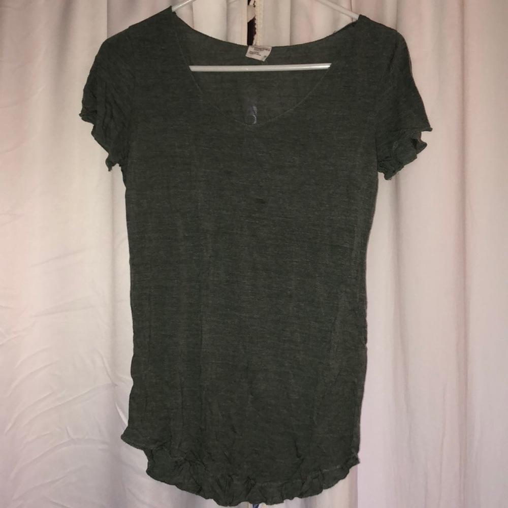 olive green t-shirt